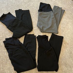Maternity work pants bundle of 4! Size Small/4-6, for a petite person